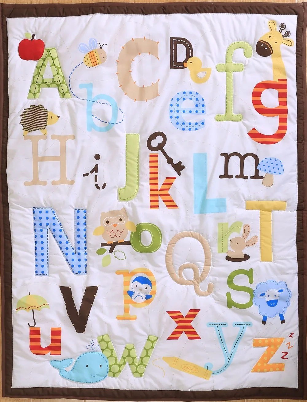 nursery quilt, baby comforter for girl or boy