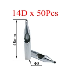 Советы по татуировке для игл 14DT 50 шт насадки из нержавеющей стали наконечники для татуировки