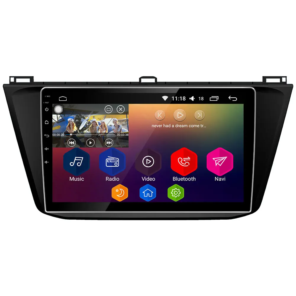 

10.1" IPS 4G DSP Carplay Android 8 Octa Core 4GB RAM 64GB ROM Car DVD Multimedia Player Stereo For Volkswagen Tiguan 2017-2019