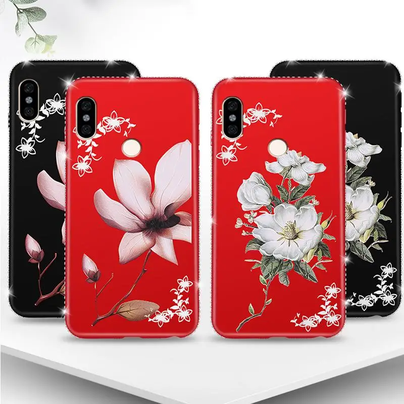 For Huawei Y6 Y7 Pro Y9 2019 Y5Prime 2018 Mate 10 20 Lite case Flower Diamond Cover On honor 10i 9Lite 8C 8A 8Xmax Coque |