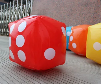 

Free shipping 1pc Large inflatable 30*30cm dice KTV bar dice large auto show activities props wedding party decorations