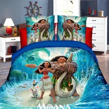 Disney moana princess girls bedding set duvet cover bed sheet pillow cases twin single size