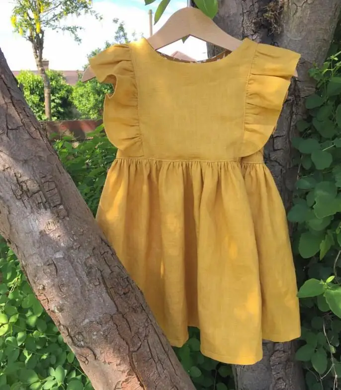 

2018 Ins Toddler Kids Girl Dress European&America Princess Baby Girl Clothings Ruffles Sweet Child Summer Clothes