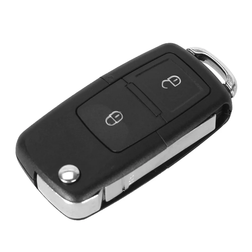 KEYYOU 20X Для VW Passat Polo Golf Touran Bora Ibiza Leon Octavia Fabia 3 кнопки складной Автомобильный Дистанционный флип-чехол для ключей Fob - Количество кнопок: 2 buttons