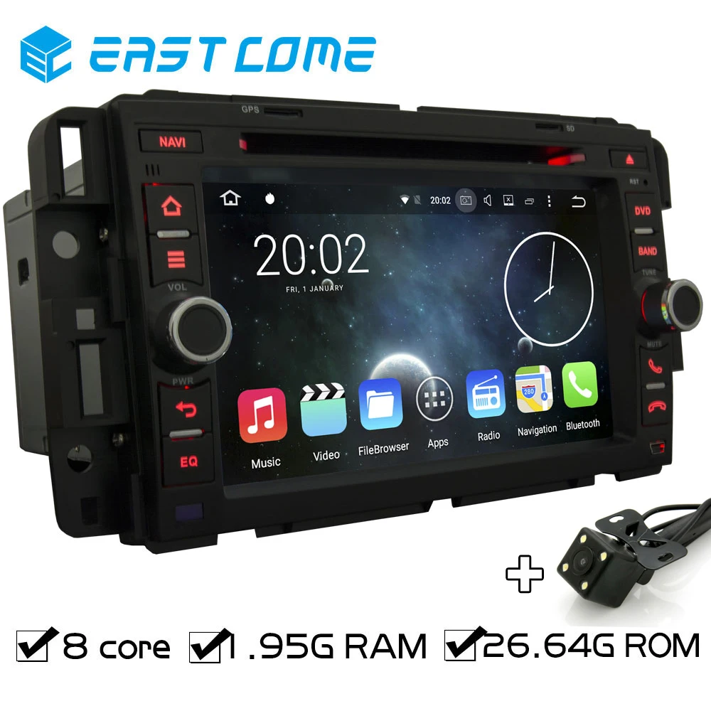 8 Cores Octa Core Pure Android 6.0 Car DVD Player For GMC Yukon Savana