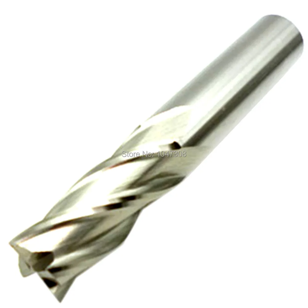 M2Al End Mill 4 Flute 16mm Shank Drill 95mm Length Flat Bottom Endmill