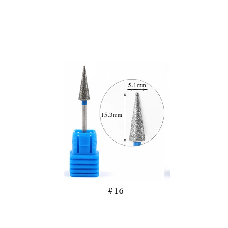 1 шт. карбид-вольфрамовый ногти сверло для электрического маникюрного станка аксессуары для дизайна ногтей Инструменты Электрический Маникюрный резак пилки для ногтей - Цвет: 16