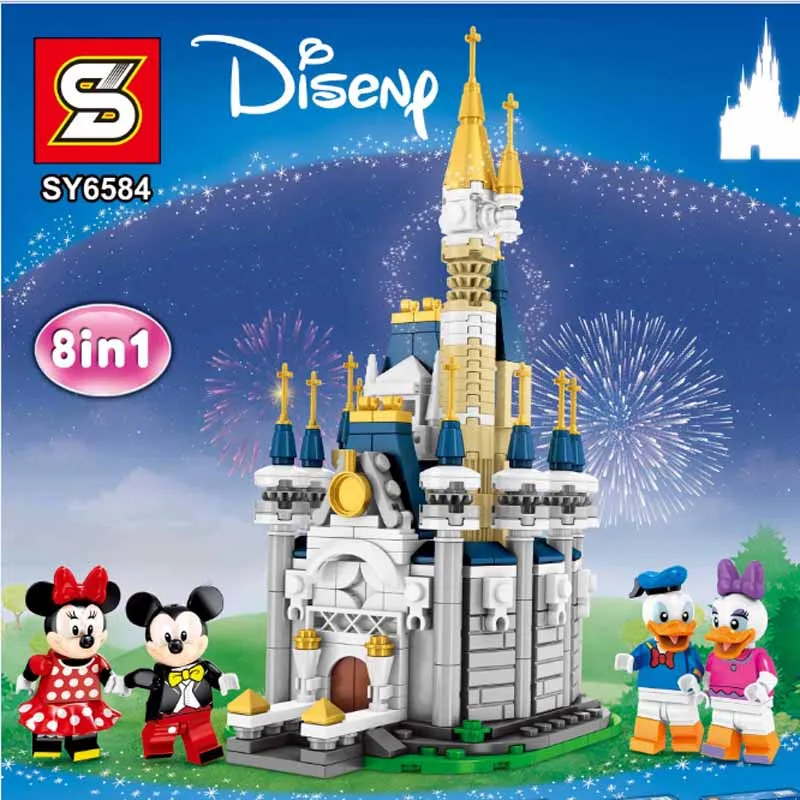 

Legoings Building Blocks Cartoon Character Figures Mickey Mouse Donald Duck Collection Action Bricks For Children Toys SY6584