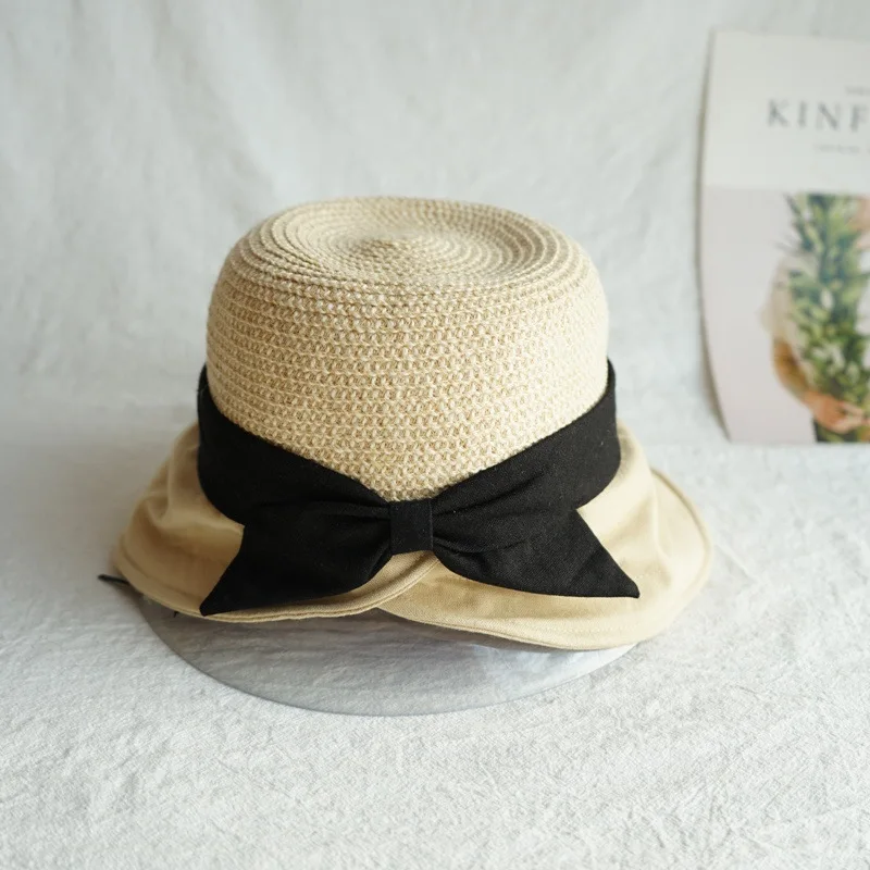 01902-panshi Новая летняя французская элегантность ткань соединенная трава леди Кепка с покрывалом женская шляпа для отдыха