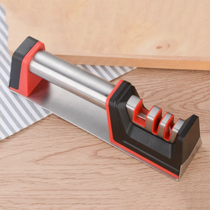 

Multifunction Kitchen Cutter Sharpener Tungsten Steel Ceramics Grindstone Quickly Sharpening Tool E2S