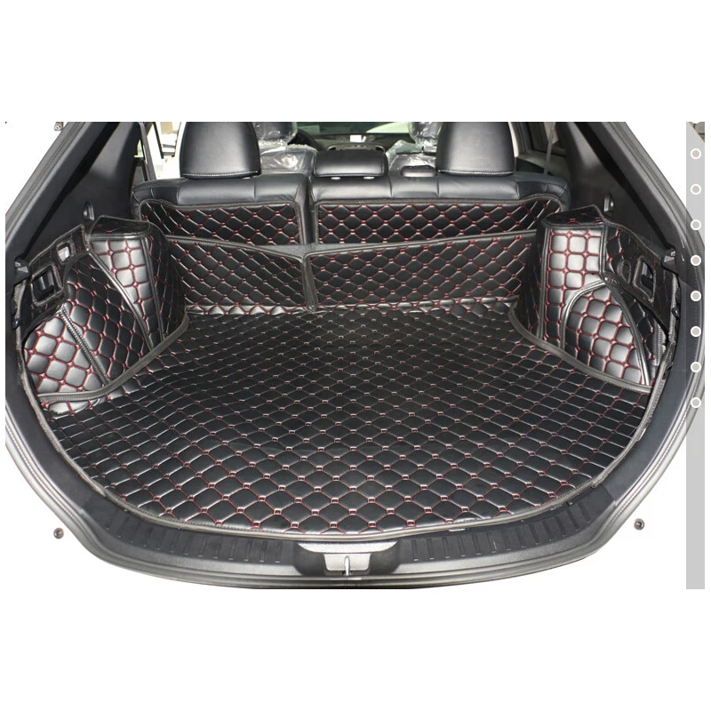 custom fit luxury pu leather car trunk mat cargo mat for toyota venza