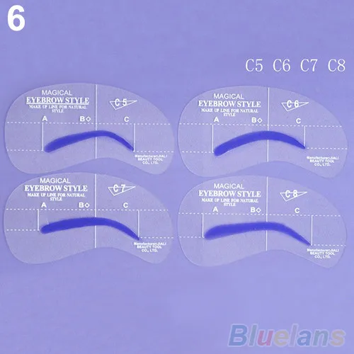2 комплекта набор трафаретов для ухода за шерстью макияж Формирование DIY Красота бровей Шаблон инструменты