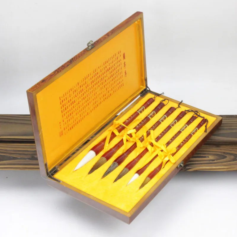 woolen-hair-chinese-calligraphy-brush-pen-set-writing-brush-high-quality-stone-badger-brush-chinese-painting-brush-gift-box-set