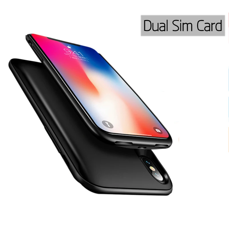 Laiford iCase X 3000 мАч умные чехлы с двумя Sim картами и Bluetooth для iphone тонкий чехол DSDS SIM в