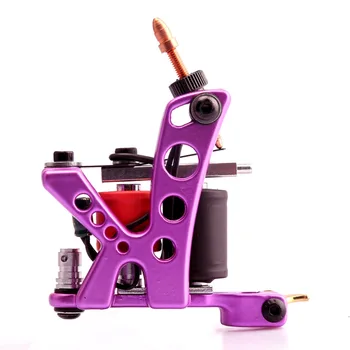 

1pc Professional Tattoo Machine Liner And Shader Steel Frame Copper Coils Tattoo Gun