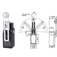 4 шт./лот высокое качество CNTD CLS-131 Регулируемый рычаг Концевой переключатель/микро переключатель Ui 380V Ith 10A, экономичный и пластиковый тип