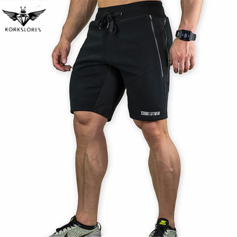 Мужские летние шорты для фитнеса бодибилдинга модные повседневные спортивные залы тренировка брендовые короткие штаны