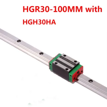 

1PC HGR30 Linear Guide Width 30MM Length 100MM with 1PC HGH30HA or HGW30HA Slider for cnc xyz axis