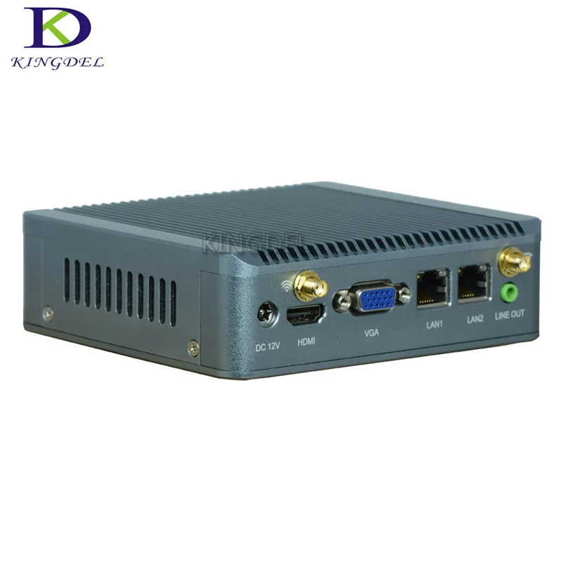 Fanless Mini PC Desktop Computer Office Mini Computer Celeron J1800 J1900 CPU HTPC TV Box Gaming