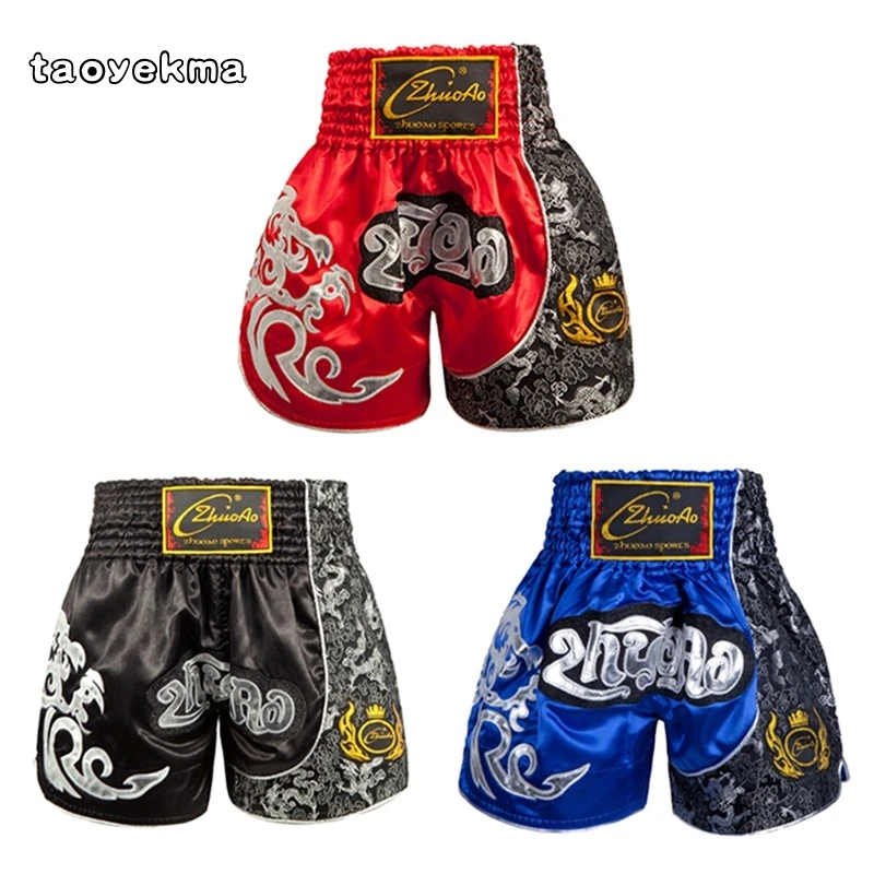 Muay Thai Boxing Shorts MMA Kickboxing Fighting Grappling Sports Supplies 