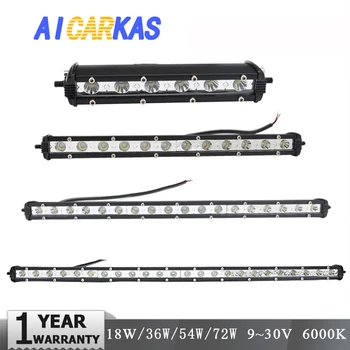 

AICARKAS LED Work Light Bar Waterproof IP67 Spot Light Bar Off Road 4x4 Driving Single Row Lights Bar for SUV UTV Truck Boat
