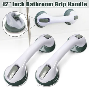 

2PCS Portable Bath Grab Bar Handle Bathroom Shower Tub Handgrip 30cm Strong Mount Grab Bar Support Safety