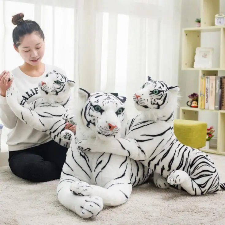 

Plush toy tigerKing of forest simulation yellow White tiger stuffed plush toy doll model sofa car Cushion Hold pillow kids baby