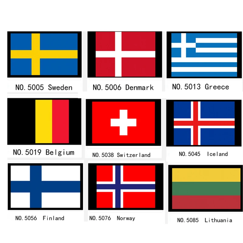 ヨーロッパスウェーデンノルウェーデンマークギリシャベルギースイスアイスランドフィンランドリトアニア国旗バナー 21 14 センチメートル Aliexpress Home Garden