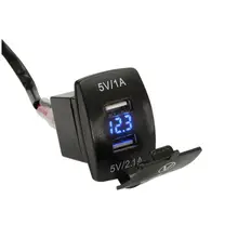 Водонепроницаемый двойной 2 USB порт 12V автомобильный разъем прикуривателя Зарядное устройство адаптер