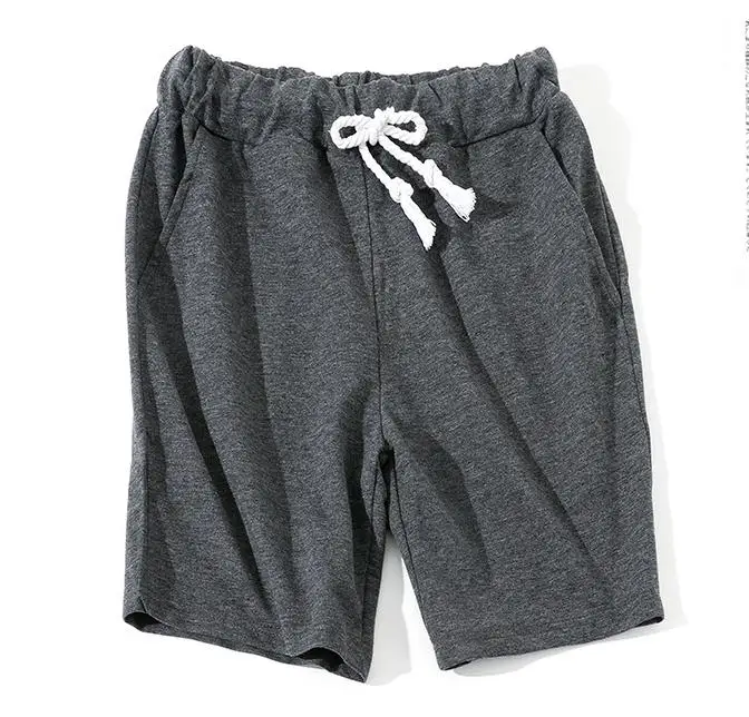 Летние Новые мужские шорты для бега в Корейском стиле, тонкие спортивные шорты, хлопок, для отдыха, длиной до колена, 12 цветов на выбор - Цвет: dark grey