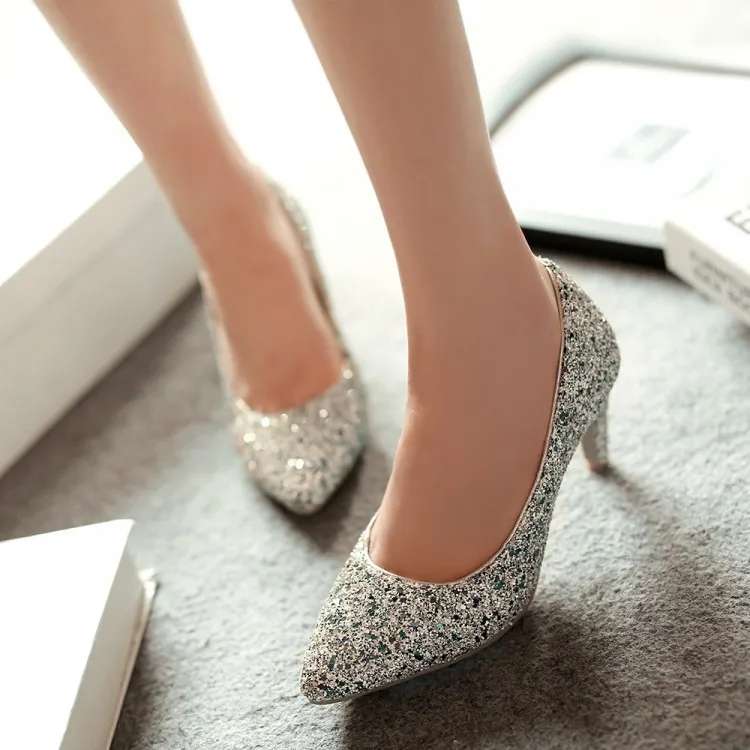 

Sapato Feminino Big Size High Heels Shoes Women Pumps Ladies Chaussure Femme Talon Zapatos Mujer Tacones Sapatos Femininos 658