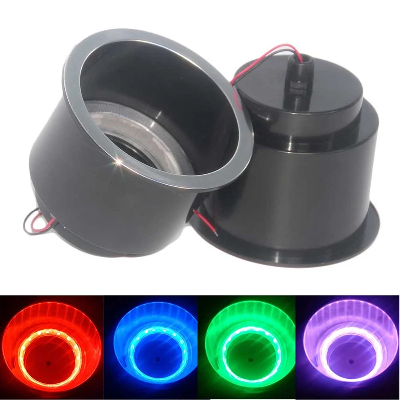 

ABS Recessed Drinks Holder with RGB Light for Marine Boat Yacht RV Modified Vehicles