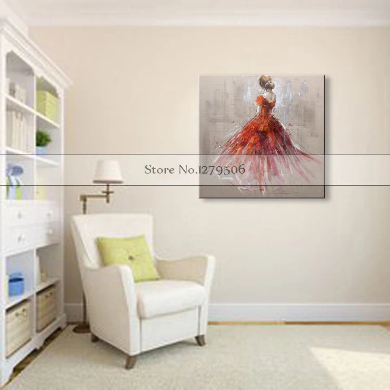 Oil-Painting-hand-painted-Oil-Painting-on-Canvas-Abstract-Wall-Art-for-Home-Decoration-Long-skirt (3)