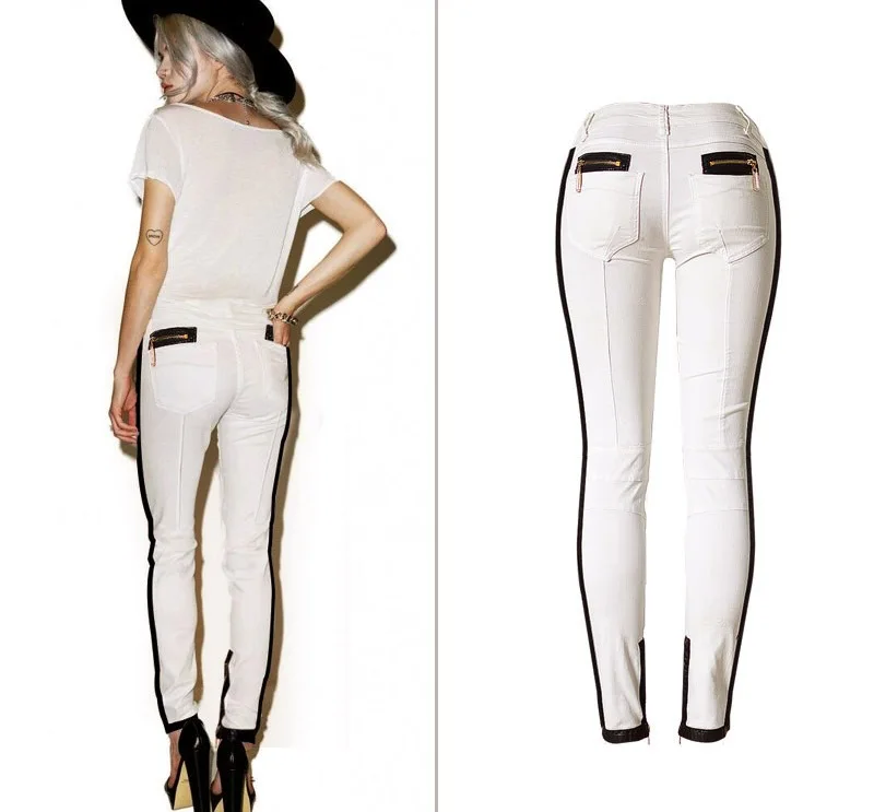 Embroidery Jeans Pants (28)