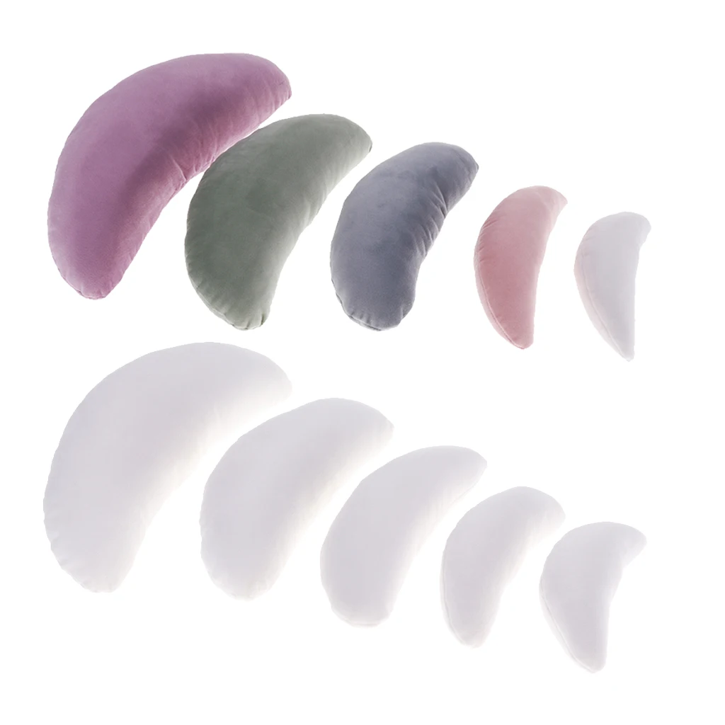 10 Pieces/Set Baby Photography Moon Pillow Posing Props White + Colorful