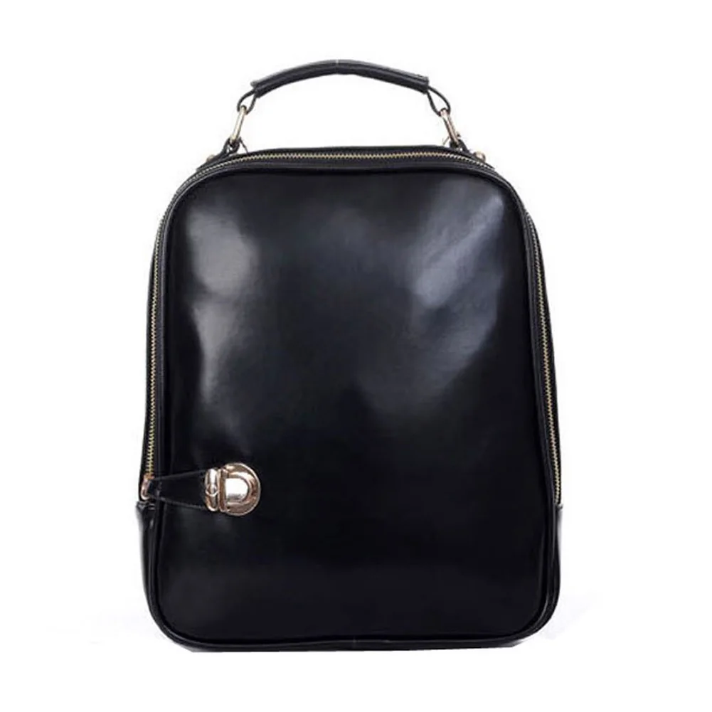

TEXU Women's Dual-Use Backpack For Faux Leather Rucksack Black