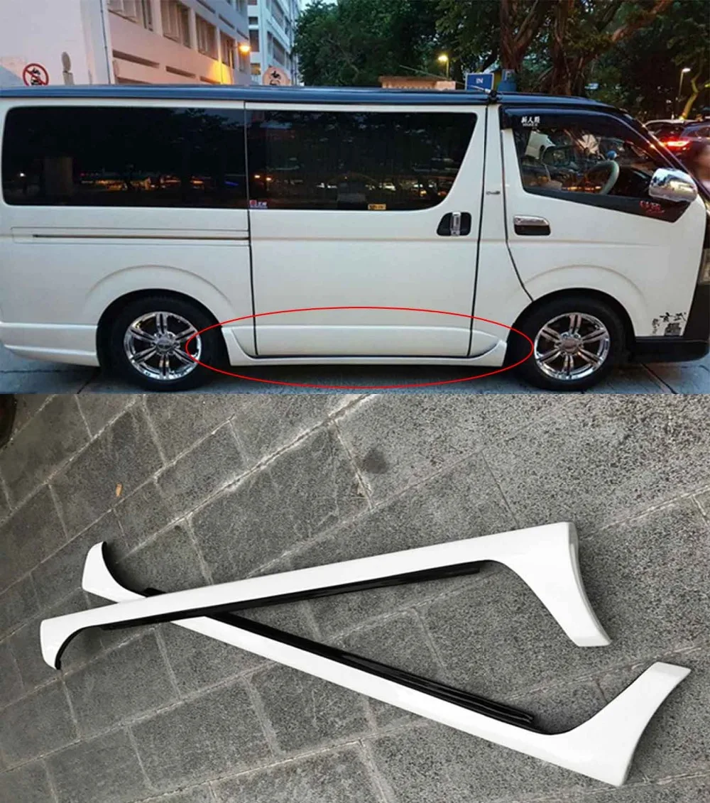 Боковые губы для кузова автомобиля ESSEX toyota HIACE 200 2005 2017 года|Тюнинговые молдинги| |