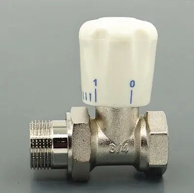 Латунь Температура клапан управления Union разъем 3/" BSP Женский-мужской Нитки