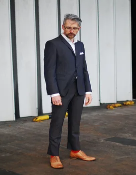 

2017 Tailor Made Man Suits Jacket 3 Buttons For Wedding Suits Notched Groom Tuxedos Groomsmen Suits Man Clothes(Jacket+pants)