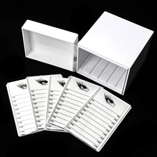 Акриловый; для хранения косметики макияж Прозрачный Футляр для ресниц коробка клей для ресниц поддон держатели 5 слоев Наращивание ресниц расширение