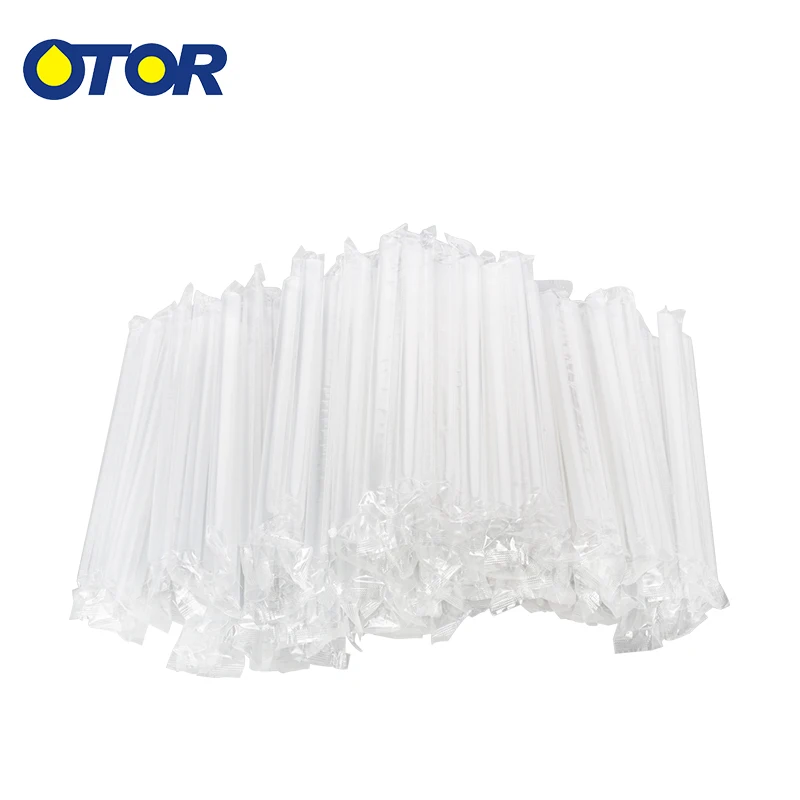 

OTOR 100pcs Clear Disposable Straws Drinking Straws for Juice Milk Tea Birthday Party Wedding Decoration Kids Party Supplies