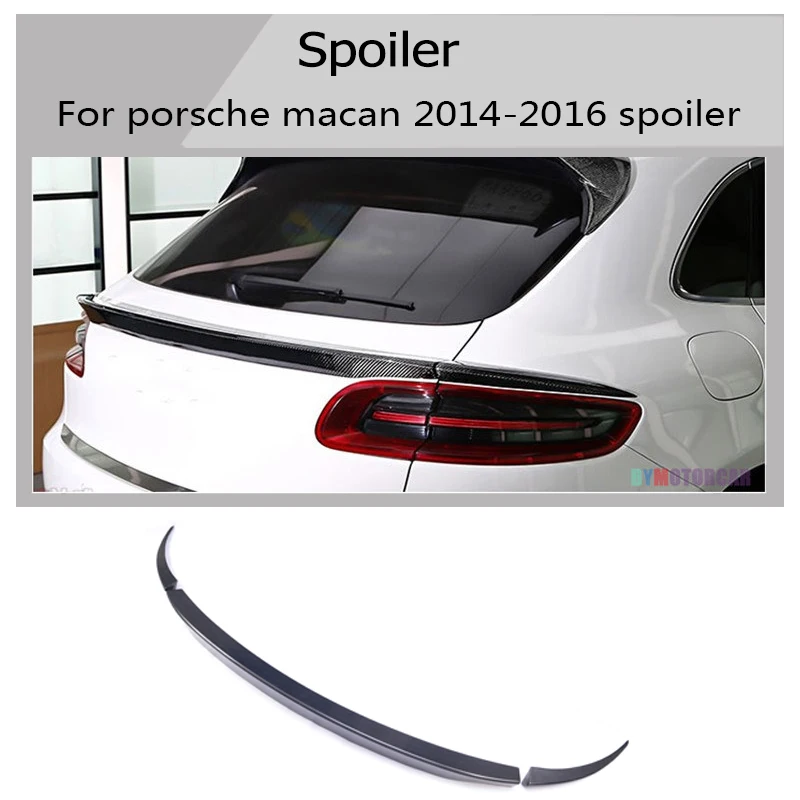 Задний Средний спойлер для хэтчбека из углеродного волокна Porsche Macan 2014 2016