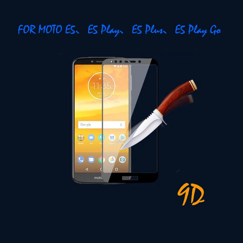 Микроданные для Motorola Moto E5 Plus Play Go закаленное стекло полное покрытие 9D HD защитная