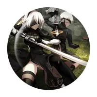 ZXFJXR Game 58 мм Nier: Automata YoRHa No.2 тип B 2B круглая брошь для рюкзака Stemma|Броши| |