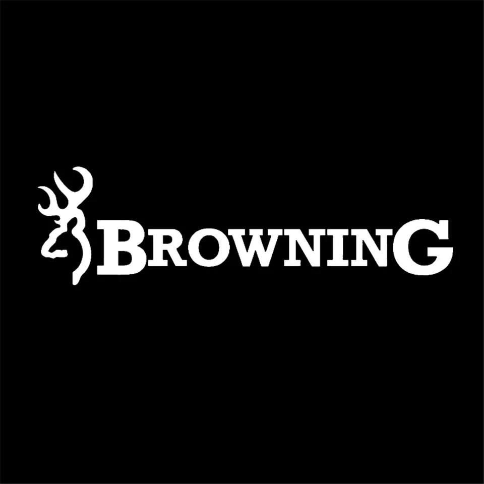 22.86.3cm 2x Browning Hunt Deer Buck Chasse Car Sticker Vinyl Car Decal BlackSilverLaser (3)