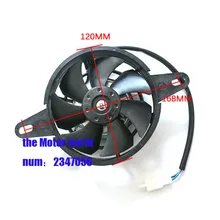 Ventilateur de refroidissement à eau pour moto, motocyclette, motocyclette, Dirt Bike, Quad, Quad, Quad, 120mm, 12V, 200cc, 250cc, 300cc