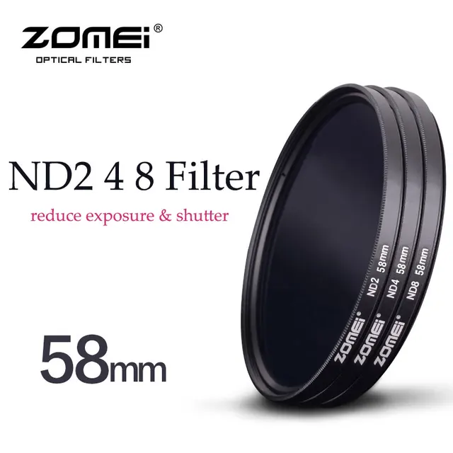 Special Price Zomei 58mm Slim Neutral Density Filter ND 2 4 8 nd filter Set for Canon Nikon Olympus Sony Pentax Fujifilm Hoya Dslr Camera Lens Special Price Zomei 58mm Slim Neutral Density Filter ND 2 4 8 nd filter Set for Canon Nikon Olympus Sony Pentax Fujifilm Hoya Dslr Camera Lens