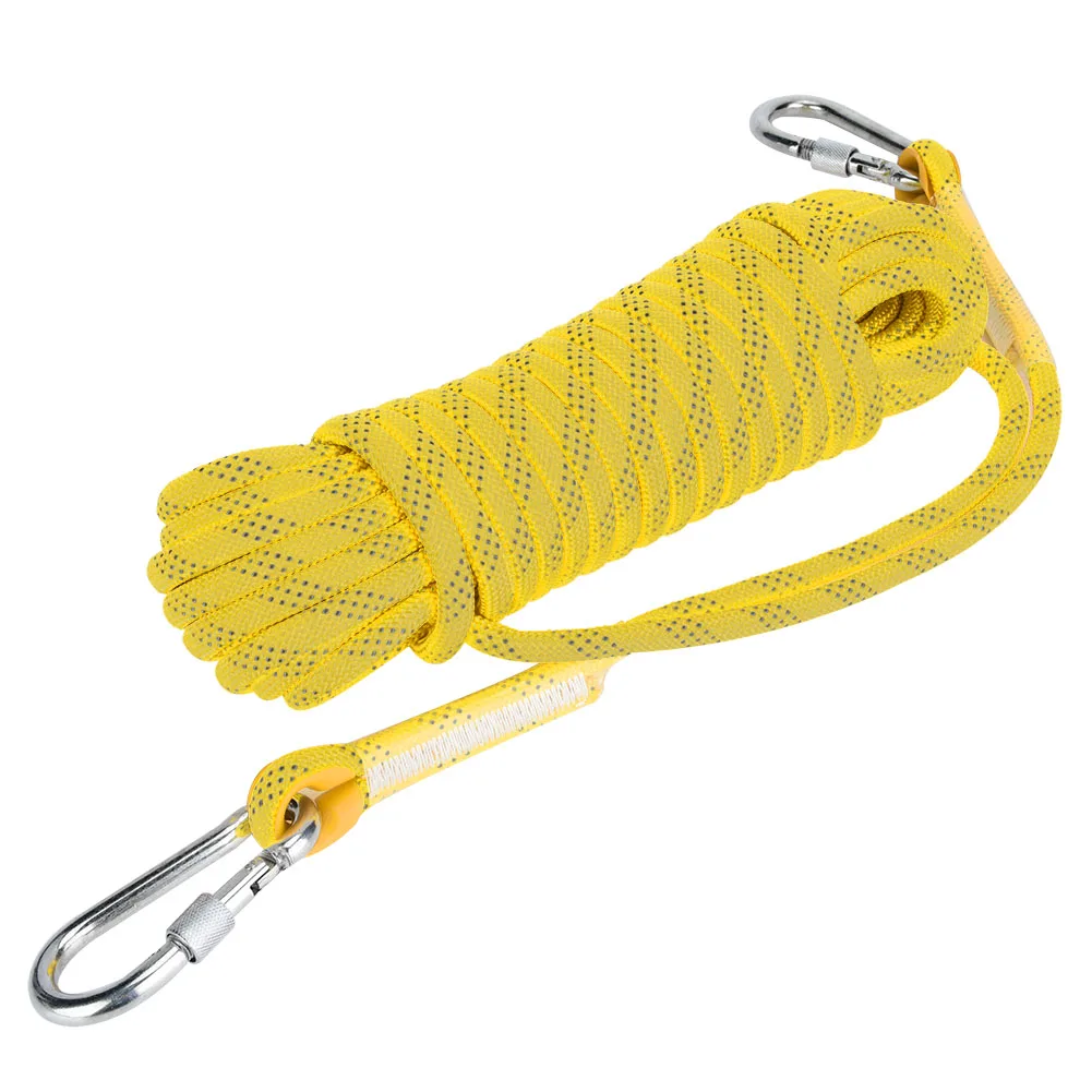 Corda de Escalada Cordão de Rock ao ar Livre de Alta Cabo de Segurança 12mm de Diâmetro Paracord Resistência Camping Caminhadas Escalada Acessório 15m 2 High Quality Esporte e Lazer