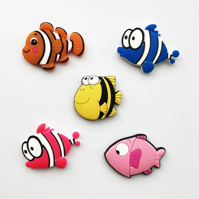 1 pcs Cute little fish silicone Cartoon Animal fridge magnets whiteboard  sticker Refrigerator Magnets Kids gifts Home decoration _ - AliExpress  Mobile
