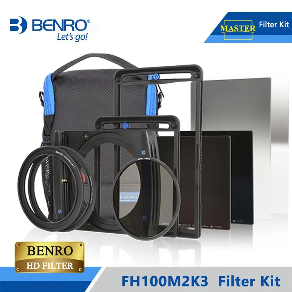 

Benro FH100M2K3 100mm Filter Kit System ND/GND/CPL Filter Hold Support For More Than 16mm Wide Angel Lens DHL Free Shipping